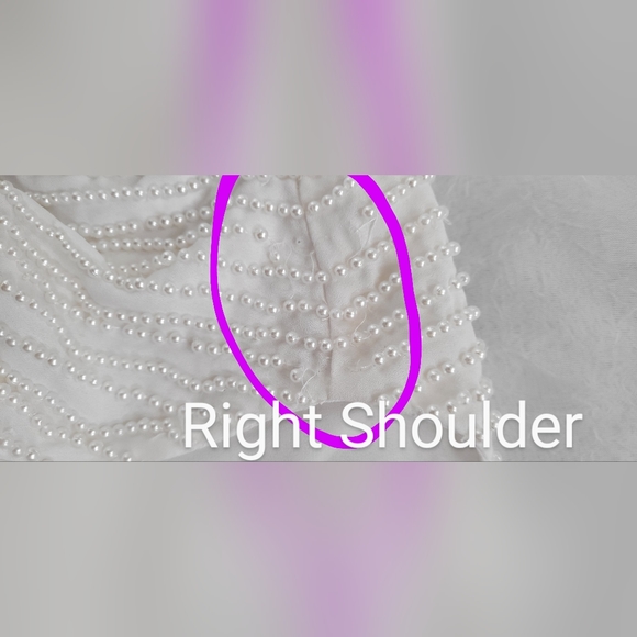 NWOT! Boston Proper Bright White Cardigan Pearl Embellished Women's Top Medium - Picture 8 of 16